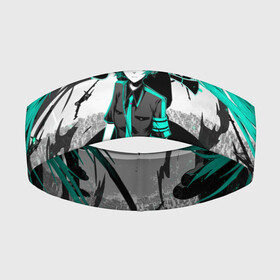 Повязка на голову 3D с принтом Miku Hatsune Vocaloid в городе Новоалтайск,  |  | hatsune miku | miku hatsune | vocaloid | вокалоид | мику хатсуне | мику хатсунэ | мику хацуне | мику хацунэ | хатсуне мику | хатсунэ мику | хацуне мику | хацунэ мику