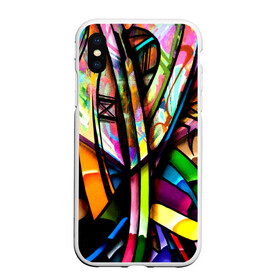 Чехол для iPhone XS Max матовый с принтом Красочное граффити в городе Новоалтайск, Силикон | Область печати: задняя сторона чехла, без боковых панелей | Тематика изображения на принте: grafity | paint | street art | urban | город | граффити | искусство | кирпичи | краски | рисунки | стена | улицы | уличное искусство