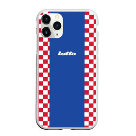 Чехол для iPhone 11 Pro Max матовый с принтом Форма lotto в городе Новоалтайск, Силикон |  | croatia | hns | hrvatski nogometni savez | в клетку | фирменная форма lotto | форма хорватии | форма шашки | футбольная форма | футбольный клуб | хорватский футбольный союз | хфс | шахматы
