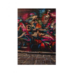 Обложка для паспорта матовая кожа с принтом disquared urban graffity в городе Новоалтайск, натуральная матовая кожа | размер 19,3 х 13,7 см; прозрачные пластиковые крепления | grafity | paint | street art | urban | город | граффити | искусство | кирпичи | краски | рисунки | стена | улицы | уличное искусство