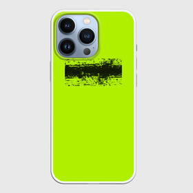 Чехол для iPhone 13 Pro с принтом Гранж салатовый в городе Новоалтайск,  |  | Тематика изображения на принте: кислотные костюмы | кислотные цвета | неон | флуоресцентные принты