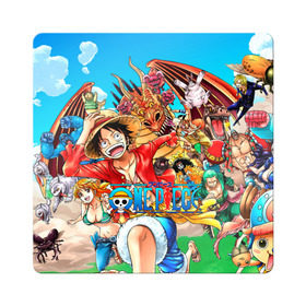 Магнит виниловый Квадрат с принтом куча мала One Piece в городе Новоалтайск, полимерный материал с магнитным слоем | размер 9*9 см, закругленные углы | anime | manga | one | one piece | piece | аниме | ван пис | дракон | манга | пират | пираты | фрукты