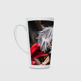 Кружка Латте с принтом Tokyo Ghoul (6) в городе Новоалтайск, Белая керамика | Объем 480 мл; Высота 150 мм; Диаметр 90 мм | anime | ghoul | manga | tokyo | tokyo ghoul | анмие | гуль | манга | токийский гуль | токио