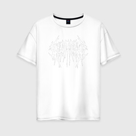 Женская футболка хлопок Oversize с принтом Ghostemane в городе Новоалтайск, 100% хлопок | свободный крой, круглый ворот, спущенный рукав, длина до линии бедер
 | ghostemane | ghostemane mercury | ghostemane nihi | trash gang | гостмейн