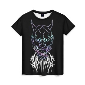 Женская футболка 3D с принтом Ghostemane в городе Новоалтайск, 100% полиэфир ( синтетическое хлопкоподобное полотно) | прямой крой, круглый вырез горловины, длина до линии бедер | ghostemane | ghostemane mercury | ghostemane nihi | trash gang | гостмейн