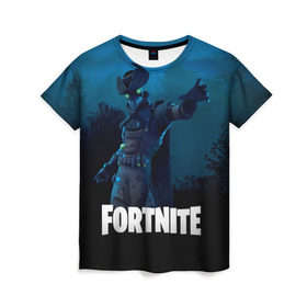 Женская футболка 3D с принтом FORTNITE в городе Новоалтайск, 100% полиэфир ( синтетическое хлопкоподобное полотно) | прямой крой, круглый вырез горловины, длина до линии бедер | fortnite | битва | игра | компьютерная игра | королевская | надпись | симулятор | фортнайт