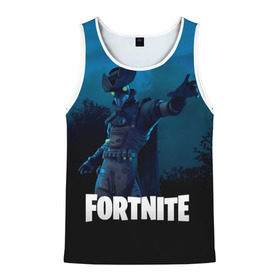 Мужская майка 3D с принтом FORTNITE в городе Новоалтайск, 100% полиэстер | круглая горловина, приталенный силуэт, длина до линии бедра. Пройма и горловина окантованы тонкой бейкой | Тематика изображения на принте: fortnite | битва | игра | компьютерная игра | королевская | надпись | симулятор | фортнайт