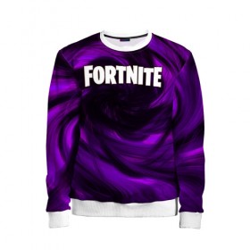 Детский свитшот 3D с принтом FORTNITE в городе Новоалтайск, 100% полиэстер | свободная посадка, прямой крой, мягкая тканевая резинка на рукавах и понизу свитшота | Тематика изображения на принте: fortnite | битва | игра | компьютерная игра | королевская | надпись | симулятор | фортнайт