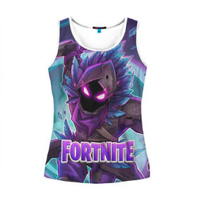 Женская майка 3D с принтом Fortnite в городе Новоалтайск, 100% полиэстер | круглая горловина, прямой силуэт, длина до линии бедра | fortnite | битва | игра | компьютерная игра | королевская | надпись | симулятор | фортнайт