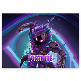 Поздравительная открытка с принтом Fortnite в городе Новоалтайск, 100% бумага | плотность бумаги 280 г/м2, матовая, на обратной стороне линовка и место для марки
 | fortnite | битва | игра | компьютерная игра | королевская | надпись | симулятор | фортнайт
