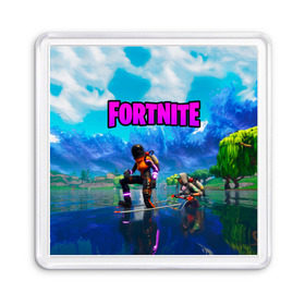 Магнит 55*55 с принтом Fortnite повозка в городе Новоалтайск, Пластик | Размер: 65*65 мм; Размер печати: 55*55 мм | Тематика изображения на принте: fortnite | game | битва | игра | камуфляж | король | огонь | фортнайн | фортнайт