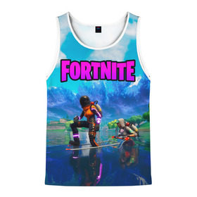 Мужская майка 3D с принтом Fortnite повозка в городе Новоалтайск, 100% полиэстер | круглая горловина, приталенный силуэт, длина до линии бедра. Пройма и горловина окантованы тонкой бейкой | Тематика изображения на принте: fortnite | game | битва | игра | камуфляж | король | огонь | фортнайн | фортнайт