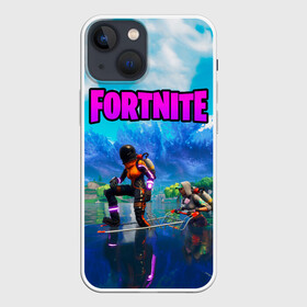 Чехол для iPhone 13 mini с принтом Fortnite повозка в городе Новоалтайск,  |  | Тематика изображения на принте: fortnite | game | битва | игра | камуфляж | король | огонь | фортнайн | фортнайт