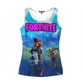 Женская майка 3D с принтом Fortnite повозка в городе Новоалтайск, 100% полиэстер | круглая горловина, прямой силуэт, длина до линии бедра | fortnite | game | битва | игра | камуфляж | король | огонь | фортнайн | фортнайт