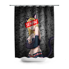 Штора 3D для ванной с принтом Anime (Senpai 4) в городе Новоалтайск, 100% полиэстер | плотность материала — 100 г/м2. Стандартный размер — 146 см х 180 см. По верхнему краю — пластиковые люверсы для креплений. В комплекте 10 пластиковых колец | Тематика изображения на принте: ahegao | anime | manga | sempai | senpai | аниме | ахегао | манга | семпай | сенпай