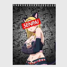 Скетчбук с принтом Anime (Senpai 4) в городе Новоалтайск, 100% бумага
 | 48 листов, плотность листов — 100 г/м2, плотность картонной обложки — 250 г/м2. Листы скреплены сверху удобной пружинной спиралью | ahegao | anime | manga | sempai | senpai | аниме | ахегао | манга | семпай | сенпай