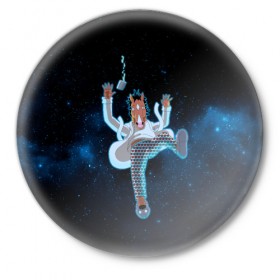 Значок с принтом Fall Of Bo Jack в городе Новоалтайск,  металл | круглая форма, металлическая застежка в виде булавки | Тематика изображения на принте: 