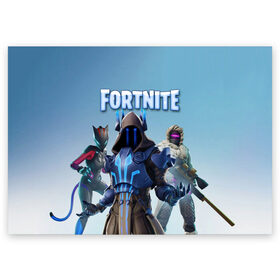 Поздравительная открытка с принтом FORTNITE в городе Новоалтайск, 100% бумага | плотность бумаги 280 г/м2, матовая, на обратной стороне линовка и место для марки
 | fortnite | битва | игра | компьютерная игра | королевская | надпись | симулятор | фортнайт