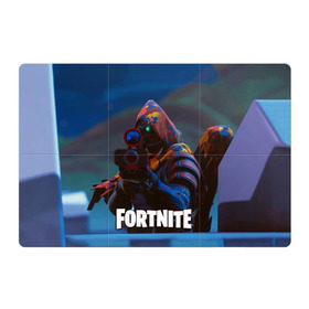 Магнитный плакат 3Х2 с принтом FORTNITE в городе Новоалтайск, Полимерный материал с магнитным слоем | 6 деталей размером 9*9 см | fortnite | битва | игра | компьютерная игра | королевская | надпись | симулятор | фортнайт