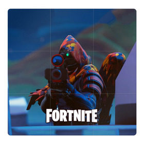 Магнитный плакат 3Х3 с принтом FORTNITE в городе Новоалтайск, Полимерный материал с магнитным слоем | 9 деталей размером 9*9 см | fortnite | битва | игра | компьютерная игра | королевская | надпись | симулятор | фортнайт