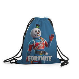 Рюкзак-мешок 3D с принтом FORTNITE в городе Новоалтайск, 100% полиэстер | плотность ткани — 200 г/м2, размер — 35 х 45 см; лямки — толстые шнурки, застежка на шнуровке, без карманов и подкладки | fortnite | битва | игра | компьютерная игра | королевская | надпись | симулятор | фортнайт