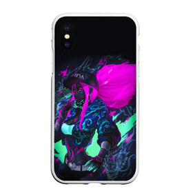 Чехол для iPhone XS Max матовый с принтом KDA Akali в городе Новоалтайск, Силикон | Область печати: задняя сторона чехла, без боковых панелей | akali | game | kda | killer | legends | legue | legueoflegends | lol | mask | акали | вольная | игра | легенд | лига | лигалегенд | лол | маска