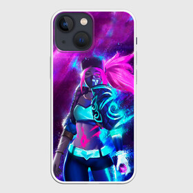Чехол для iPhone 13 mini с принтом KDA. Akali в городе Новоалтайск,  |  | akali | game | kda | killer | legends | legue | legueoflegends | lol | mask | акали | вольная | игра | легенд | лига | лигалегенд | лол | маска