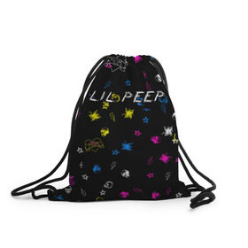 Рюкзак-мешок 3D с принтом Lil Peep (Legend) в городе Новоалтайск, 100% полиэстер | плотность ткани — 200 г/м2, размер — 35 х 45 см; лямки — толстые шнурки, застежка на шнуровке, без карманов и подкладки | Тематика изображения на принте: gustav hr | legend | life | life is beautiful | lil | lil peep | love | pank | peep | rap | rock | sad | грусть | густав элайджа ар | легенда | лил | лил пип | панк | пип | реп | рок | череп | штрихи
