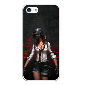 Чехол для iPhone 5/5S матовый с принтом PUBG Girl в городе Новоалтайск, Силикон | Область печати: задняя сторона чехла, без боковых панелей | battlegrounds | chicken | chickendinner | dinner | game | pcgaming | playerunknownsbattlegrounds | pubg | videogames | баттл | баттлграунд | куриныйобед | курица | обед | пабг