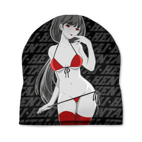 Шапка 3D с принтом HENTAI CHAN в городе Новоалтайск, 100% полиэстер | универсальный размер, печать по всей поверхности изделия | Тематика изображения на принте: ahegao | anime | kodome | manga | senpai | аниме | анимэ | ахегао | кодоме | манга | меха | сенпай | юри | яой