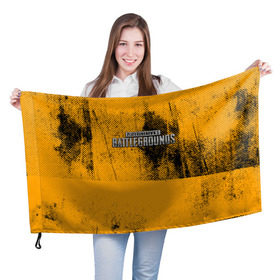 Флаг 3D с принтом PUBG team в городе Новоалтайск, 100% полиэстер | плотность ткани — 95 г/м2, размер — 67 х 109 см. Принт наносится с одной стороны | 