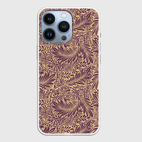 Чехол для iPhone 13 Pro с принтом Фиолетовые цветы в городе Новоалтайск,  |  | Тематика изображения на принте: flowers | абстракция | арт | дизайн | листья | паттерн | фиолет | цветы