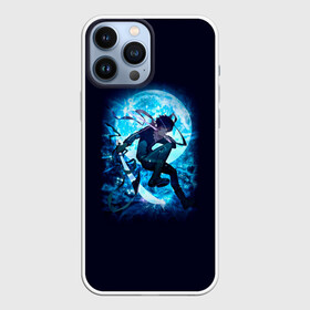 Чехол для iPhone 13 Pro Max с принтом Ябоку при свете Луны в городе Новоалтайск,  |  | delivery god | milkshake kazubisha | noragami | yato | yukine | бездомный бог | бисямон | дайкоку | кадзума | манга | маю | нора | норагами | тэндзин | хиери ики | юкинэ | ято