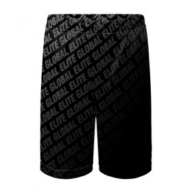 Детские спортивные шорты 3D с принтом GLOBAL ELITE в городе Новоалтайск,  100% полиэстер
 | пояс оформлен широкой мягкой резинкой, ткань тянется
 | counter strike global offensive | cs go | cs go going | cs gone | csgo skins | global elite. | skin cs