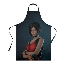 Фартук 3D с принтом Ada Wong в городе Новоалтайск, 100% полиэстер | общий размер — 65 х 85 см, ширина нагрудника — 26 см, горловина — 53 см, длина завязок — 54 см, общий обхват в поясе — 173 см. Принт на завязках и на горловине наносится с двух сторон, на основной части фартука — только с внешней стороны | 2 | biohazard | claire | evil | horror | raccoon | resident | survival | t virus | t вирус | выживание | зла | кеннеди | клэр | леон | обитель | раккун | редфилд | скотт | ужас