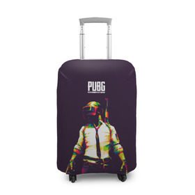 Чехол для чемодана 3D с принтом PUBG. Lowpoly в городе Новоалтайск, 86% полиэфир, 14% спандекс | двустороннее нанесение принта, прорези для ручек и колес | battlegrounds | chicken | chickendinner | dinner | game | pcgaming | playerunknownsbattlegrounds | pubg | videogames | баттл | баттлграунд | куриныйобед | курица | обед | пабг