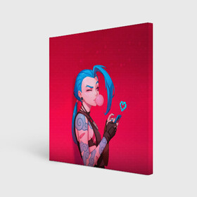 Холст квадратный с принтом Jinx in love в городе Новоалтайск, 100% ПВХ |  | Тематика изображения на принте: game | heart | jinx | legends | legue | legueoflegends | lol | love | mobile | phone | безбашенная | джинкс | игра | легенд | лига | лигалегенд | лол | любовь | сердечко | сердце | стрелок | хулиганка