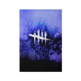 Обложка для паспорта матовая кожа с принтом Dead by Daylight в городе Новоалтайск, натуральная матовая кожа | размер 19,3 х 13,7 см; прозрачные пластиковые крепления | dead by daylight | game | hillbilly | maniacs | trapper | wraith | деревенщина | игра | мертвые днем | охотник | призрак