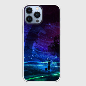 Чехол для iPhone 13 Pro Max с принтом Парень и космос в городе Новоалтайск,  |  | galaxy | nebula | neon | space | star | абстракция | вселенная | галактика | звезда | звезды | космический | неон | неоновый | неоновый космос | планеты