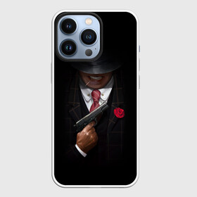Чехол для iPhone 13 Pro с принтом Mafia в городе Новоалтайск,  |  | gangster | gun | gungster | illustration | mafia | арт | галстук | гангстер | гвоздика | зубы | костюм | крестный отец | мафия | минимализм | оружие | пистолет | пуля | темный | черный | шляпа