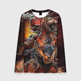 Мужской лонгслив 3D с принтом Демон-Всадник (Darksiders) в городе Новоалтайск, 100% полиэстер | длинные рукава, круглый вырез горловины, полуприлегающий силуэт | 2019 | 666 | anime | darksiders | demon | game | marvel | phantom | аниме | википедия | демон | доспехи | духи | дьявол | игра | лошадь | магия | марвел | меч | мистика | огненная | фэнтази | фэнтези | цепь | эзотерика | япония