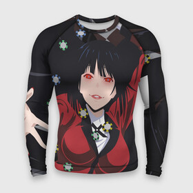 Мужской рашгард 3D с принтом Kakegurui падает в городе Новоалтайск,  |  | anime | compulsive gambler | kakegurui | manga | аниме | безумный азарт | дзябами | карты | манга | покер | скучная девушка | юмэко джабами