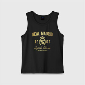 Детская майка хлопок с принтом Реал Мадрид в городе Новоалтайск,  |  | los galacticos | los mereng | real madrid | real madrid club de futbol | галактикос | клубная | лалига | реал | реал мадрид | фанатская | футбол | футбольная | футбольный клуб