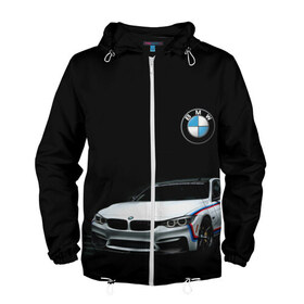 Мужская ветровка 3D с принтом BMW в городе Новоалтайск, 100% полиэстер | подол и капюшон оформлены резинкой с фиксаторами, два кармана без застежек по бокам, один потайной карман на груди | bmw | авто | автомобиль | бмв | иномарка | логотип | машина | скорость