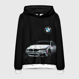 Мужская толстовка 3D с принтом BMW в городе Новоалтайск, 100% полиэстер | двухслойный капюшон со шнурком для регулировки, мягкие манжеты на рукавах и по низу толстовки, спереди карман-кенгуру с мягким внутренним слоем. | bmw | авто | автомобиль | бмв | иномарка | логотип | машина | скорость