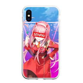 Чехол для iPhone XS Max матовый с принтом Anime (Senpai 5) в городе Новоалтайск, Силикон | Область печати: задняя сторона чехла, без боковых панелей | ahegao | anime | manga | sempai | senpai | аниме | ахегао | манга | семпай | сенпай
