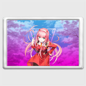 Магнит 45*70 с принтом Darling in the Franxx (002) в городе Новоалтайск, Пластик | Размер: 78*52 мм; Размер печати: 70*45 | 002. аниме | ahegao | anime | darling in the franxx | franxx | manga | sempai | senpai | ахегао | манга | милый во франкcе | семпай | сенпай | франкс