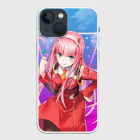 Чехол для iPhone 13 mini с принтом Darling in the Franxx (002) в городе Новоалтайск,  |  | 002. аниме | ahegao | anime | darling in the franxx | franxx | manga | sempai | senpai | ахегао | манга | милый во франкcе | семпай | сенпай | франкс