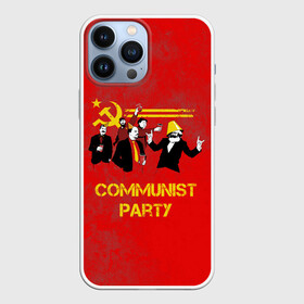 Чехол для iPhone 13 Pro Max с принтом Communist party в городе Новоалтайск,  |  | Тематика изображения на принте: вечеринка | звезда | кастро | коммунизм | коммунист | коммунистическая | ленин | мао | маркс | молот | партия | рауль | серп | сталин | тусовка | ульянов | фидель | цзиньпин | цзэдун | энгельс