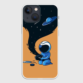 Чехол для iPhone 13 mini с принтом Космонавт и чернила в городе Новоалтайск,  |  | nasa | астронавт | астрономия | вселенная | звёзды | комета | космос | перо | планеты | скафандр | чернильница